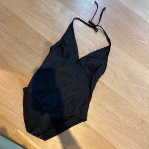 Old Navy Black Halter Swimsuit. Size Medium.